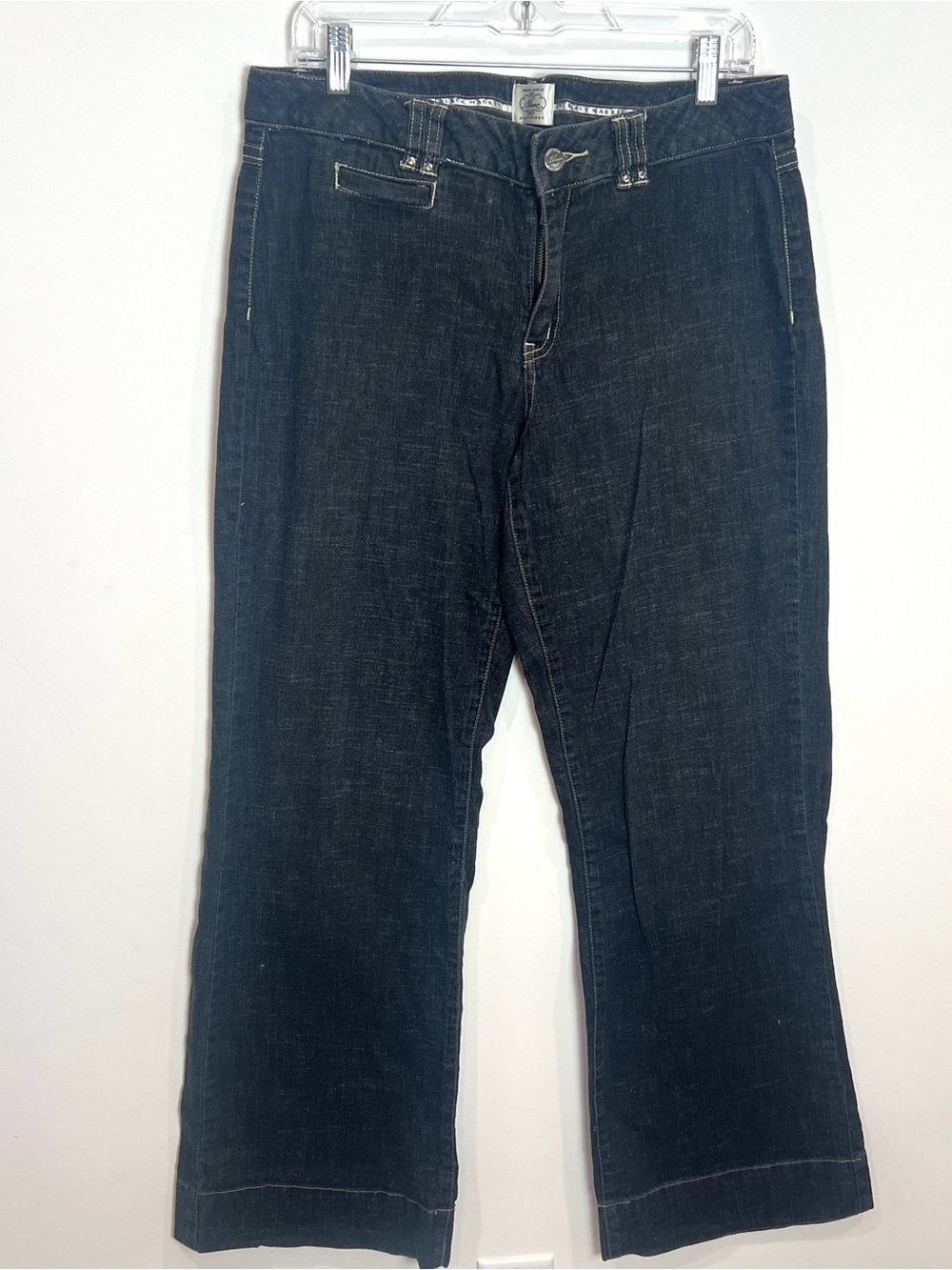 Y2K White House Black Market Blanc Embellished Trouser Denim Jeans